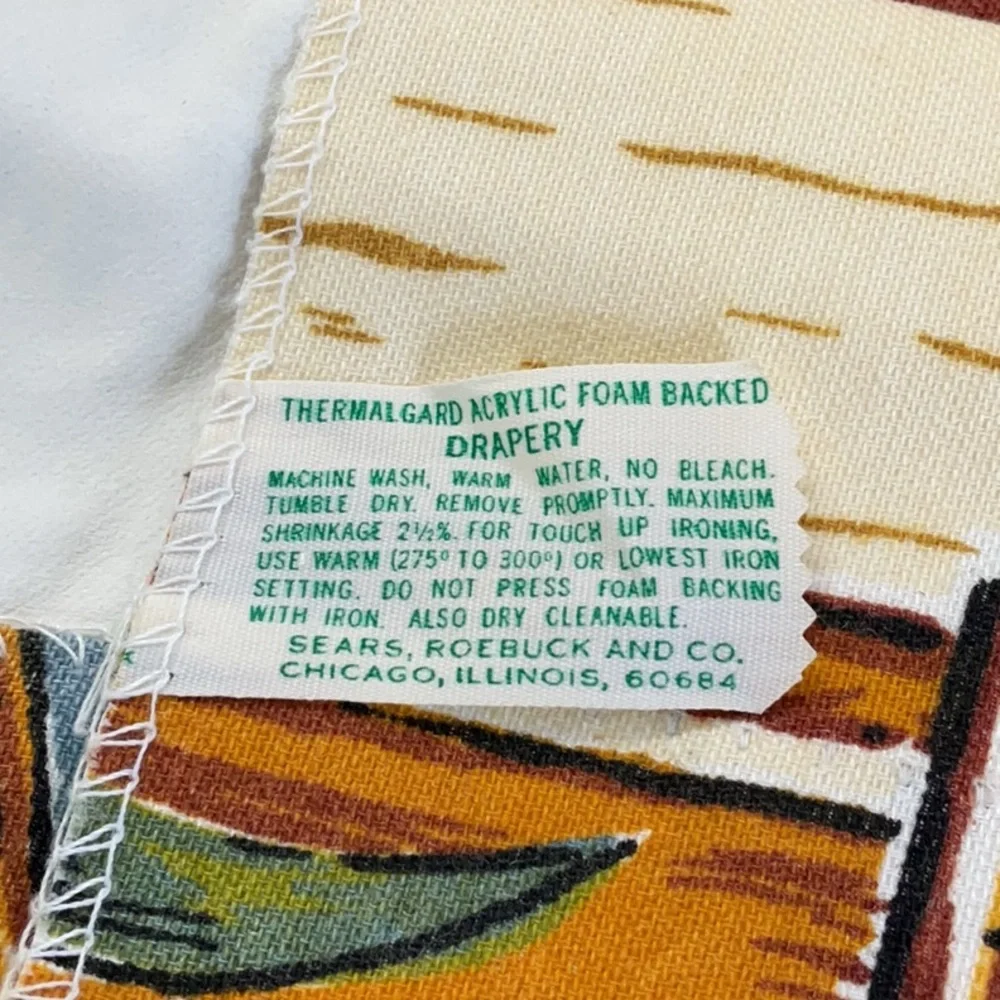 Vintage 1970s Sears Roebuck colonial drapes. 4 panels. Excellent condition.